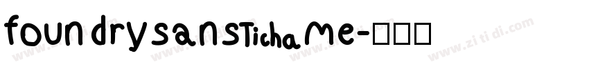 foundrysans me字体转换